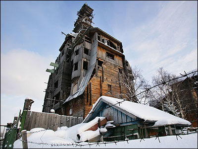 Arkhengelsk wooden skyscraper