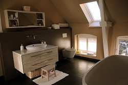 Skylights open up a bathroom and provide natural light where windows might compromise privacy in your bathroom.
