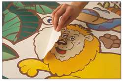 You can use wall stickers to decorate without having to pay for a custom wall mural to be handpainted!