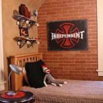 Boys Skateboard Bedroom Shelves