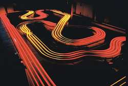Set up a slot car race track and your son will be the envy of his friends for sure!