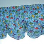 Dinosaur Decor Window Treatment Curtains