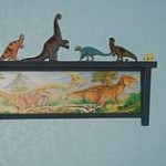 Dinosaur Themed Boys Bedroom Shelf