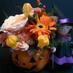 Fall Halloween Floral Arrangement Fall Halloween Floral Arrangement