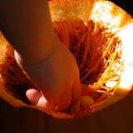 Halloween Pumpkin Removing the Seeds Halloween Pumpkin Removing the Seeds