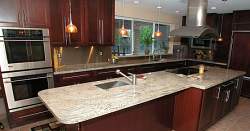 Proper slab selection, stone cutting and installation are critical when purchasing granite kitchen countertops.