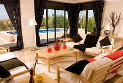 Choose design elements and colors that are in keeping with the architecture and overall style of your home's interior.