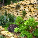 Tuscan Mediterranean Garden Stone Wall Tuscan Mediterranean Garden Stone Wall