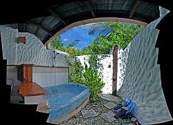 Island cultures know the joys of outdoor bathing. You can make it as simple or luxurious as your pocket book and tastes allow.