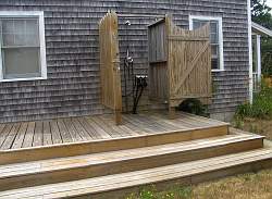 If you have a beach or vacation home adding a simple outdoor shower is really a no-brainer!