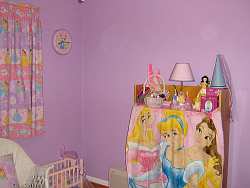 Disney princess bedding and accessories are inexpensive and easy to find in stores or online.