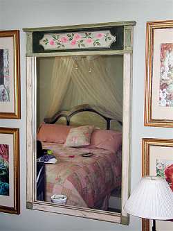 Every princess room needs a decorative wall mirror and vanity.