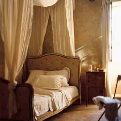 Warm and inviting antique look is soft but not overly feminine.