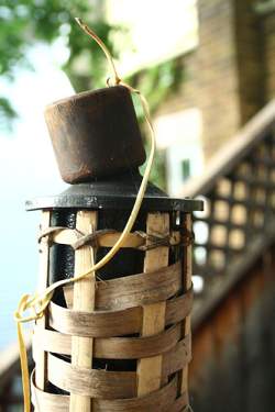 Use Tiki torches to give your tropical landscape the feeling of Polynesia!